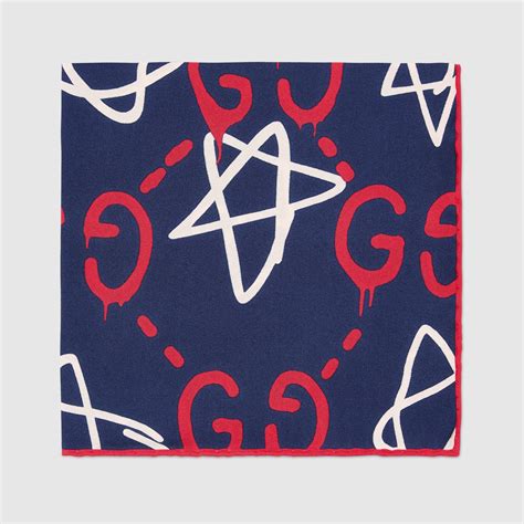 gucci ghost pocket square|gucci ghost collab for sale.